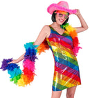 Rainbow Feather Boa - 1,80 M - 50 G