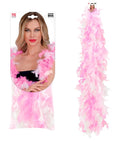 Bicolor Feather Boa Pink/White - 1,80 M - 50 G