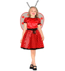 Ladybug  Dress, Underskirt, Bow Belt, Wings, Antennas 