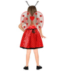Ladybug  Dress, Underskirt, Bow Belt, Wings, Antennas 