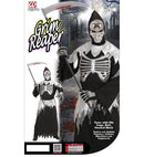 Grim Reaper  Robe With Rib Cage, Belt, Hooded Mask 
