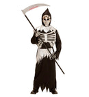 Grim Reaper  Tunic With Rib Cage, Belt, Hooded Mask 