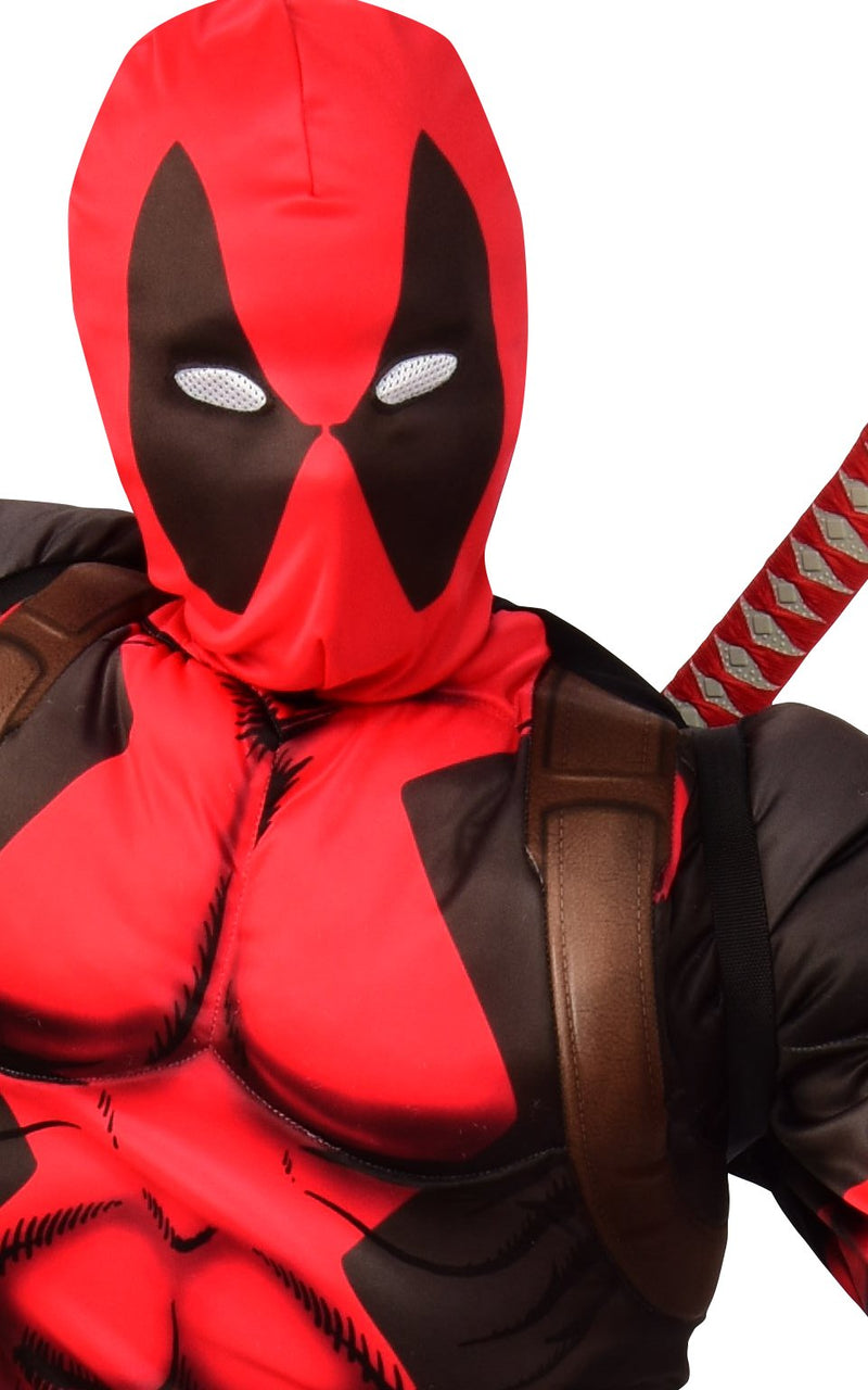 Deadpool Costume Top Weapon Set 14-16 Years