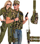 Camouflage Tactical Right Leg Holster