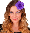 Purple Rose Hair Clip 