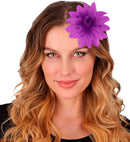 Purple Flower Hair Clip 