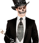 Metallic Skull Necktie