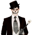 Metallic Skull Necktie