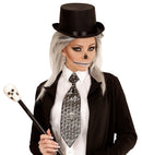 Metallic Skull Necktie