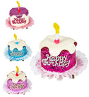 Happy Birthday Cake Hair Clip 4 Colors Ass.