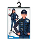 Fbi Tactical Vest With Handcuffs, Baton & Radio Child Size