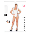 White Sleeveless Body  Buttons Closure 