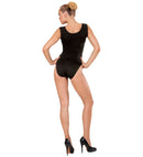 Black Sleeveless Body  Buttons Closure 