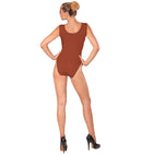 Skin Color Sleeveless Body  Buttons Closure 