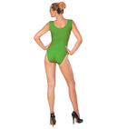 Green Sleeveless Body  Buttons Closure 