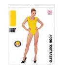 Yellow Sleeveless Body  Buttons Closure 