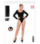Black Body  Buttons Closure 