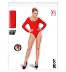 Red Body  Buttons Closure 