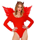 Red Body  Buttons Closure 
