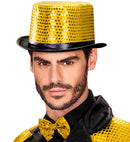Top Hat Sequin Gold 11 Cm