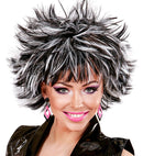 Black-White Steamy Wig In Box