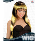Black-Yellow Fashion Streaks Wig In Box
