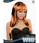Black-Orange Fashion Streaks Wig In Box