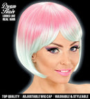 Pink-Turquoise Melange Fashion Wig In Color Box