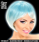 Blue-Turquoise Melange Fashion Wig In Color Box