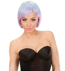 Blue-Purple Melange Fashion Wig In Color Box
