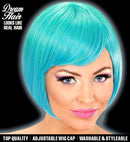 Green-Blue Melange Fashion Wig In Color Box