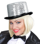 Top Hat Sequin Silver 11 Cm