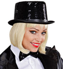 Top Hat Sequin Black 11 Cm