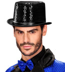 Top Hat Sequin Black 11 Cm