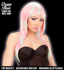 Pink-Turquoise Melange Fashion Wig In Color Box