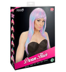 Blue-Purple Melange Fashion Wig In Color Box