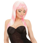 Pink-White Melange Fashion Wig In Color Box