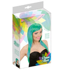 Green-Blue Melange Fashion Wig In Color Box