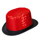 Top Hat Sequin Red 11 Cm