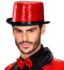 Top Hat Sequin Red 11 Cm