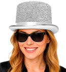Top Hat Lurex Silver 12 Cm