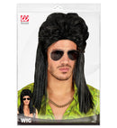 Black Vokuhila Wig In Polybag