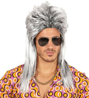 Grey Vokuhila Wig In Polybag