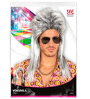 Grey Vokuhila Wig In Polybag