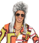 Grey Vokuhila Wig In Polybag
