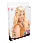 Blonde Hippie / Medieval Wig Withdaisy Headband In Polybag