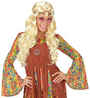 Blonde Hippie / Medieval Wig Withdaisy Headband In Polybag