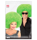 Top Quality Green Oversized Afro Wig In Polybag