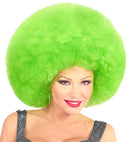 Top Quality Green Oversized Afro Wig In Polybag