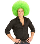 Top Quality Green Oversized Afro Wig In Polybag